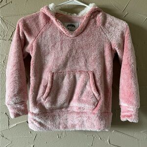 Cuddly Plush Pullover Toddler Size 4 Pink Faux Fur